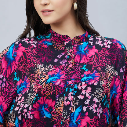 Pink Deep Sea Print Tunic