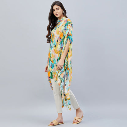 Multicoloured Marine Print Tunic