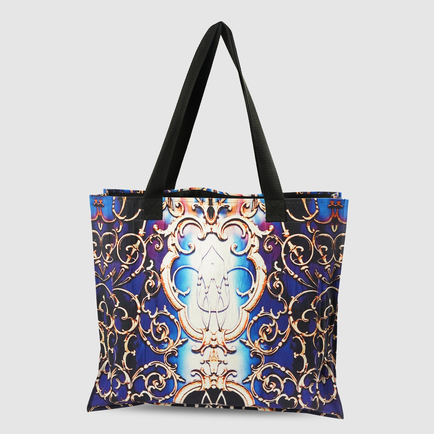 Blue and Purple Tribal Print Tote Bag