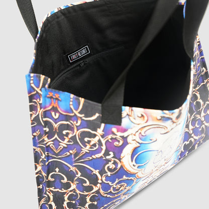 Blue and Purple Tribal Print Tote Bag
