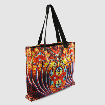 Multicoloured Tribal Print Tote Bag
