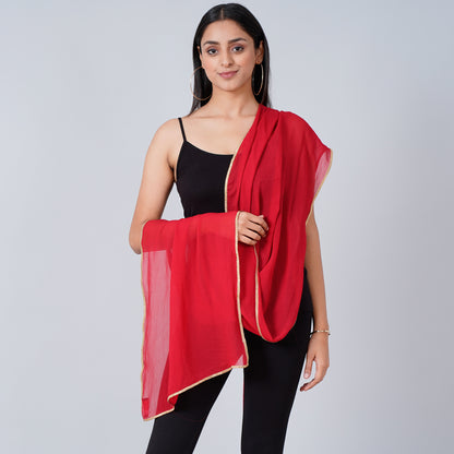 Red Dupatta