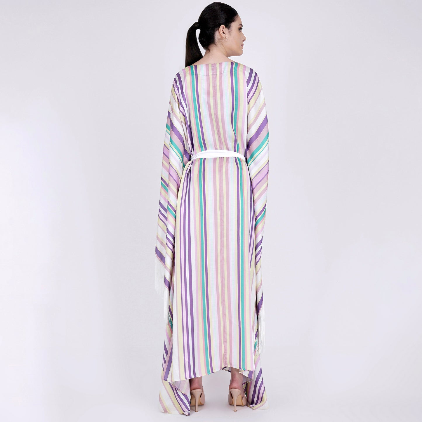 Multicoloured Full Length Cover-Up