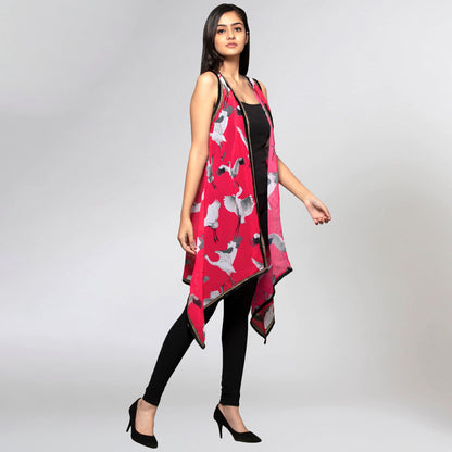Pink Flamingo Shrug