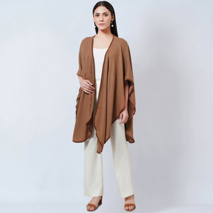 Brown Cashmere Cape