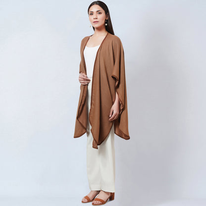 Brown Cashmere Cape