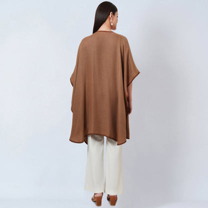 Brown Cashmere Cape