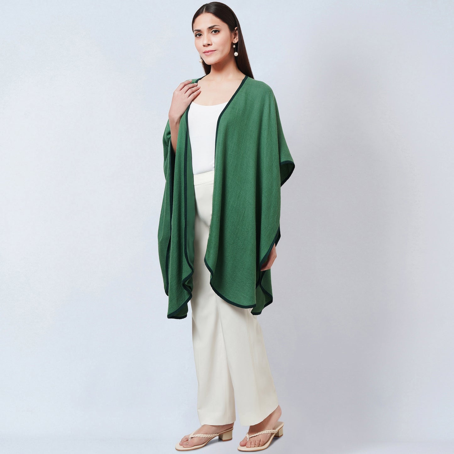 Green Cashmere Cape