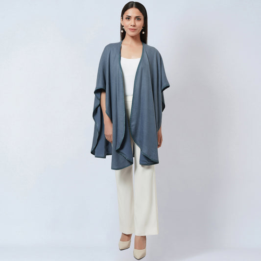 Grey Cashmere Cape