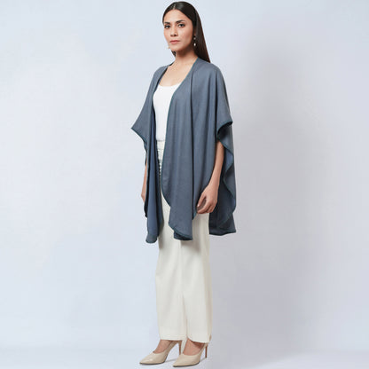 Grey Cashmere Cape