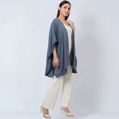 Grey Cashmere Cape