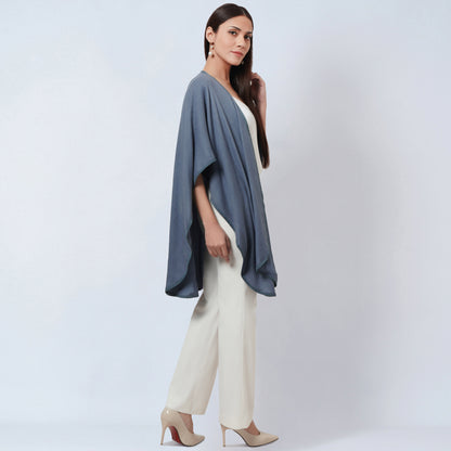 Grey Cashmere Cape