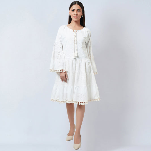 White Eyelet Dress