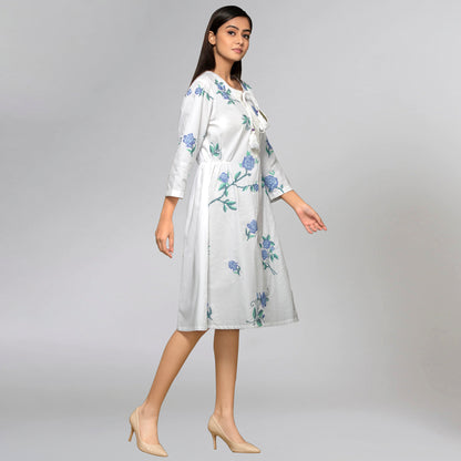 Blue Cross Stitch Dress