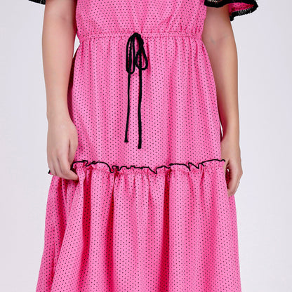 Pink Ruffled Dress