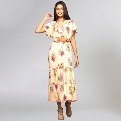 Yellow Floral Dress