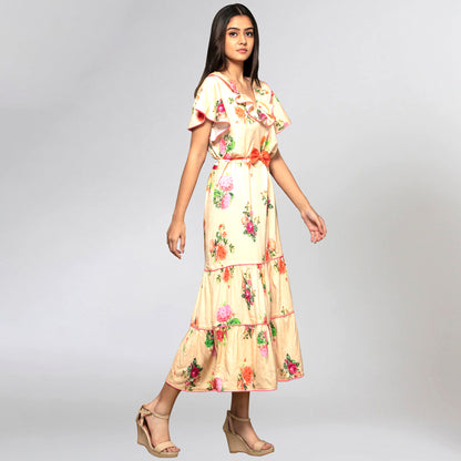 Yellow Floral Dress