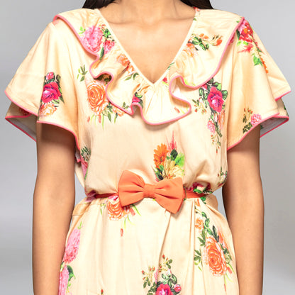 Yellow Floral Dress