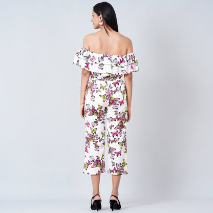 Multicoloured Ruffled Jumpsuit