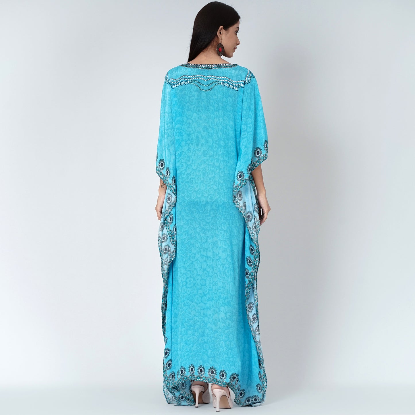 Blue Pearl Full Length Kaftan