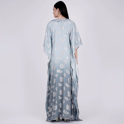 Grey Ombre Full Length Kaftan