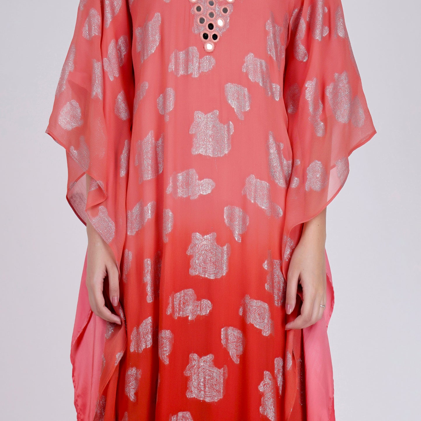 Pink Ombre Full Length Kaftan