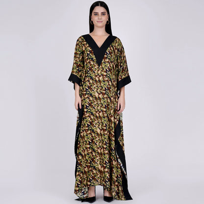 Forest Green Camouflage Full Length Kaftan