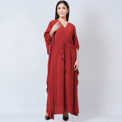 Russet Lurex Full Length Kaftan