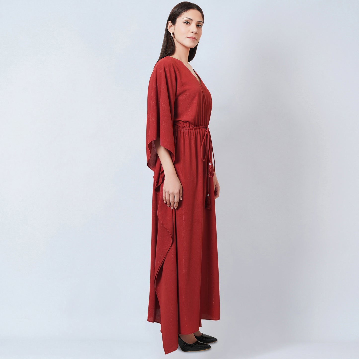 Russet Lurex Full Length Kaftan
