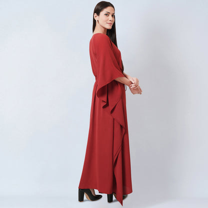 Russet Lurex Full Length Kaftan