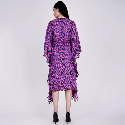 Pink Camouflage Mid Length Kaftan