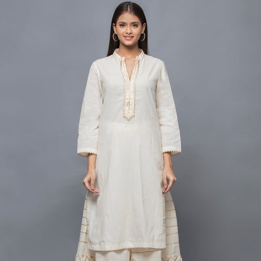 Ivory Long Kurta