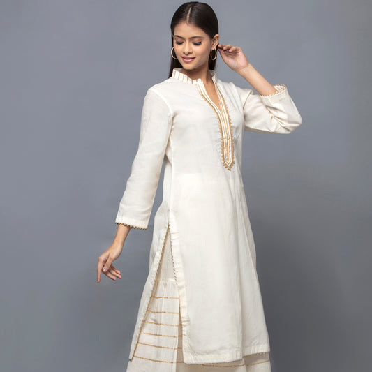 Ivory Long Kurta