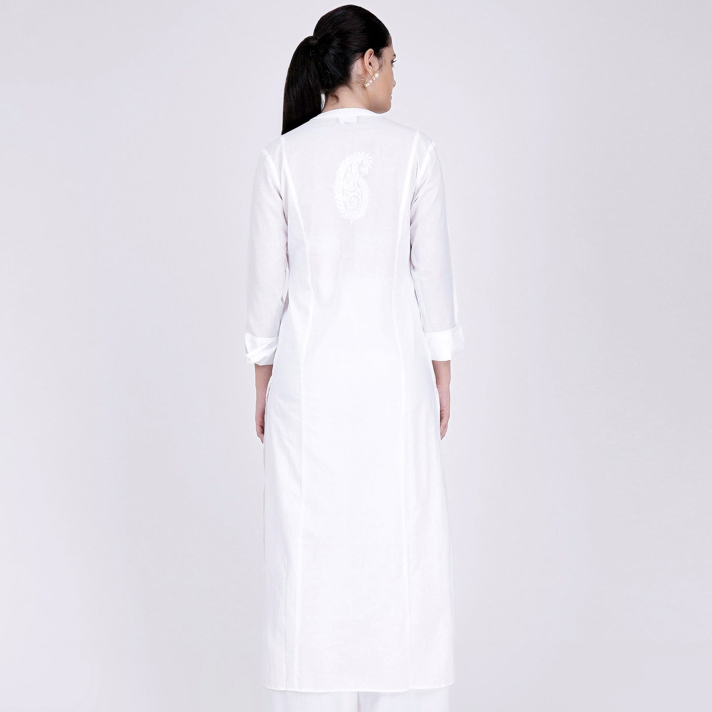 White Straight Kurta