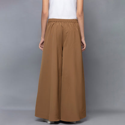 Caramel Brown Wide Leg Pants