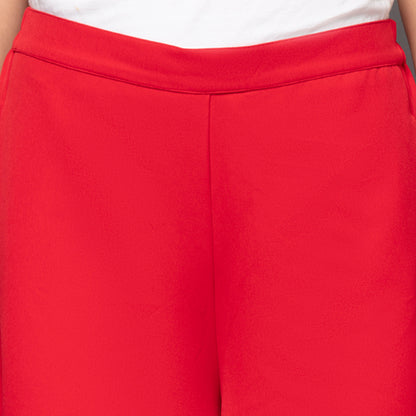 Red Wide Leg Pants