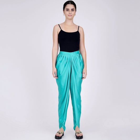 Cyan Tulip Pants