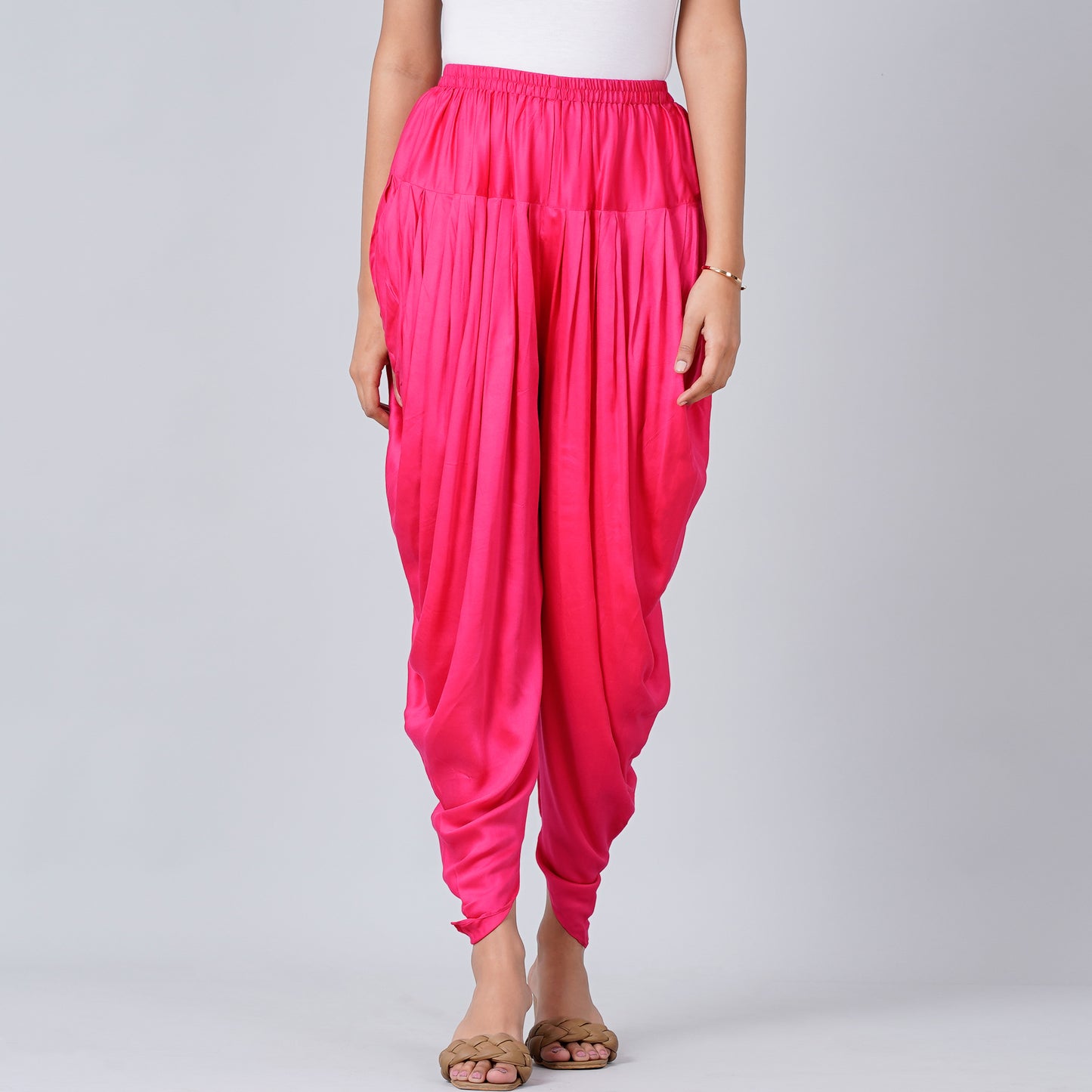 Magenta Dhoti Pants