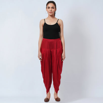 Red Dhoti Pants