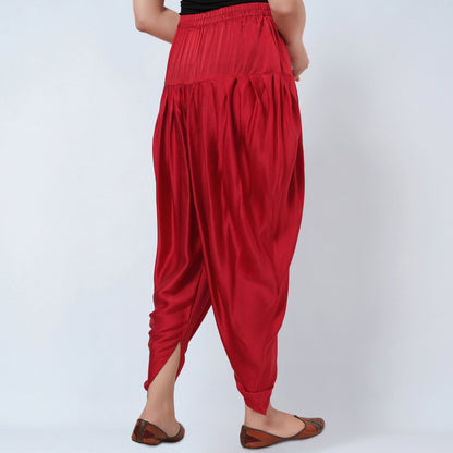 Red Dhoti Pants