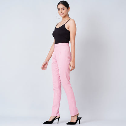 Pink Slim Fit Pants