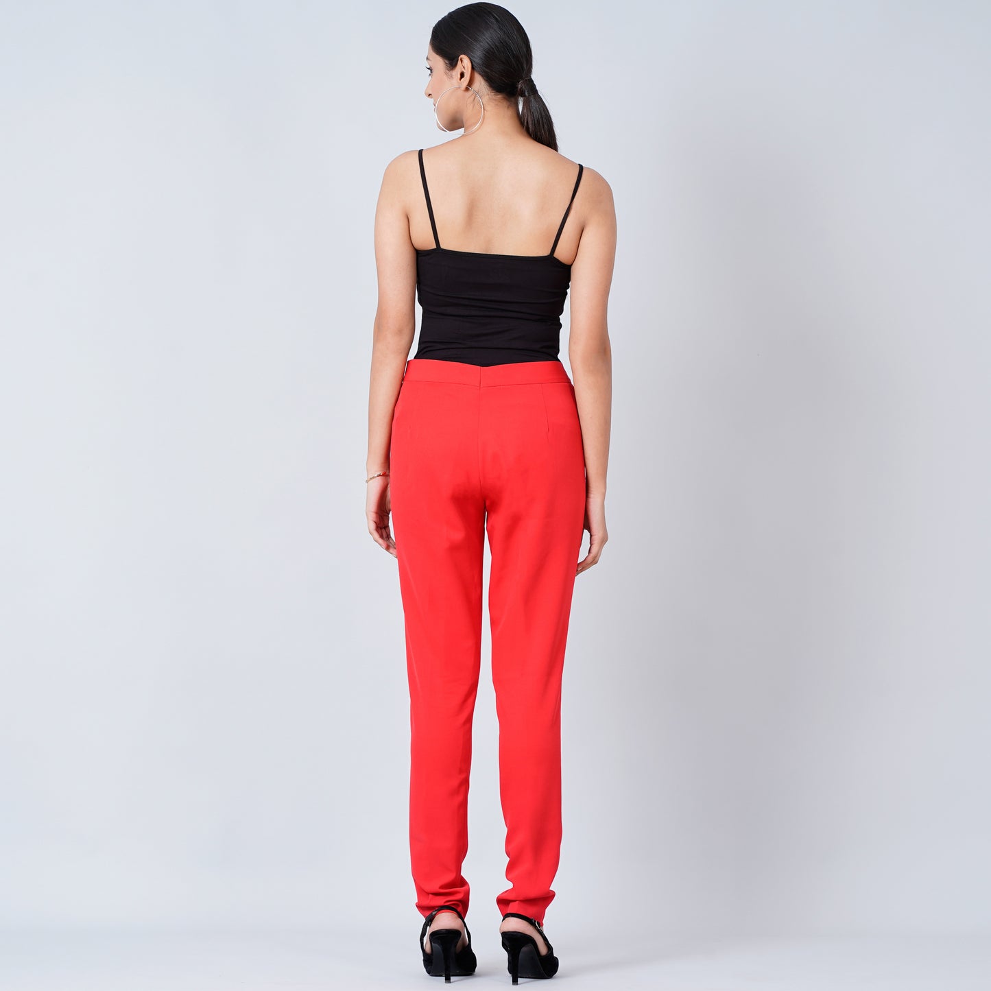 Red Slim Fit Pants