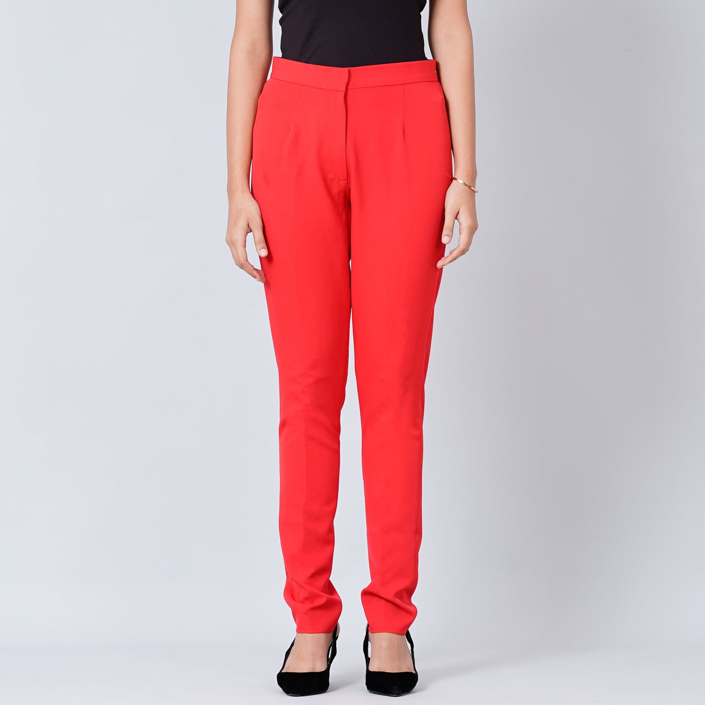 Red Slim Fit Pants