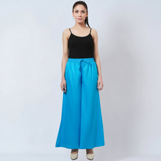 Blue Cotton Pants