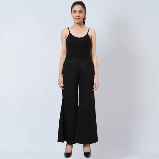 Black Bell Bottom Pants