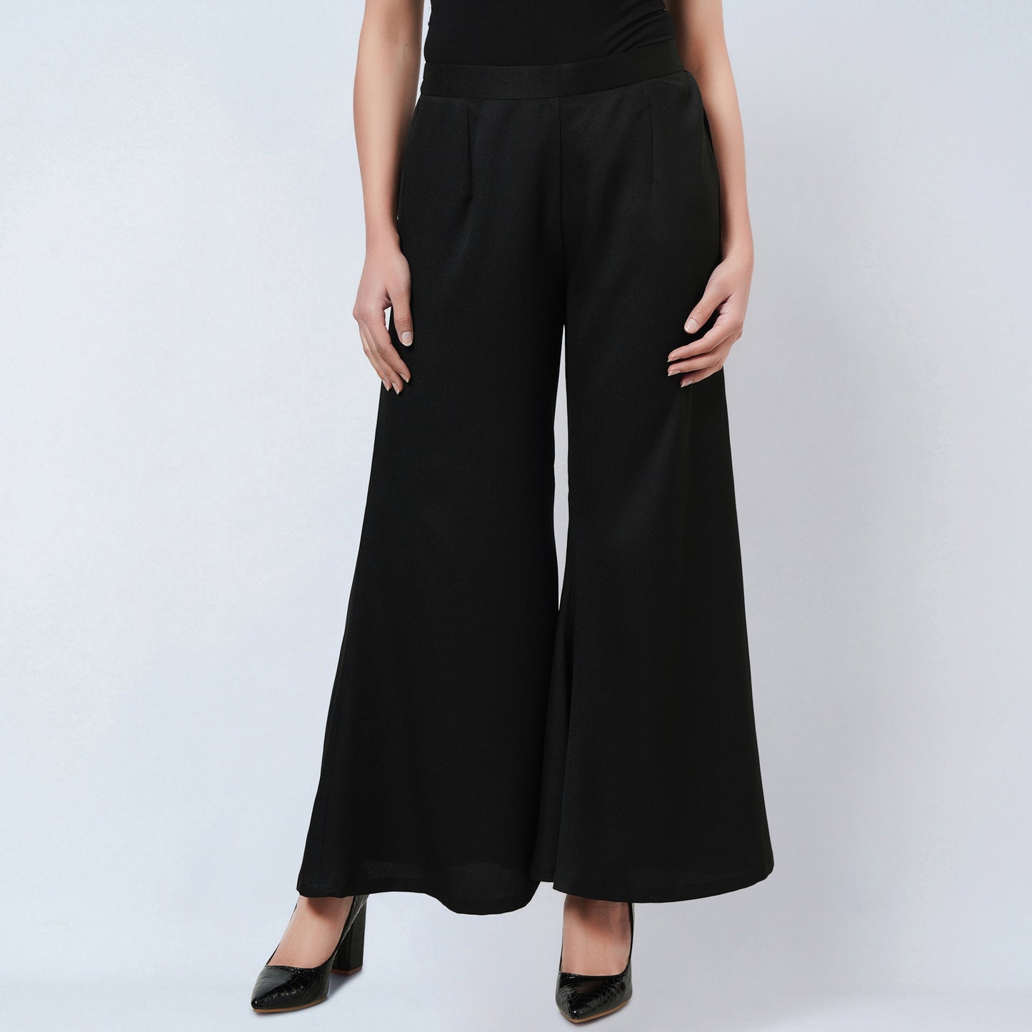 Black Bell Bottom Pants