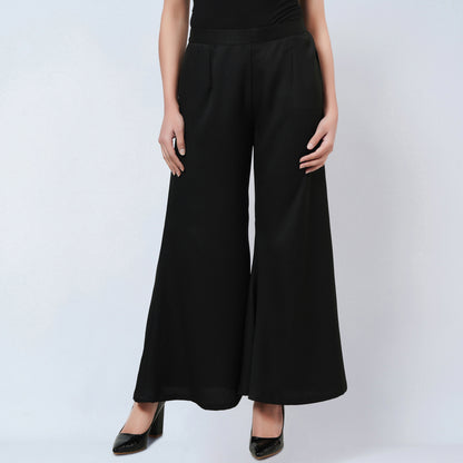 Black Bell Bottom Pants