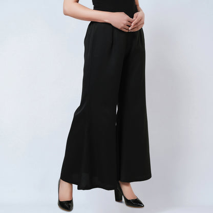 Black Bell Bottom Pants