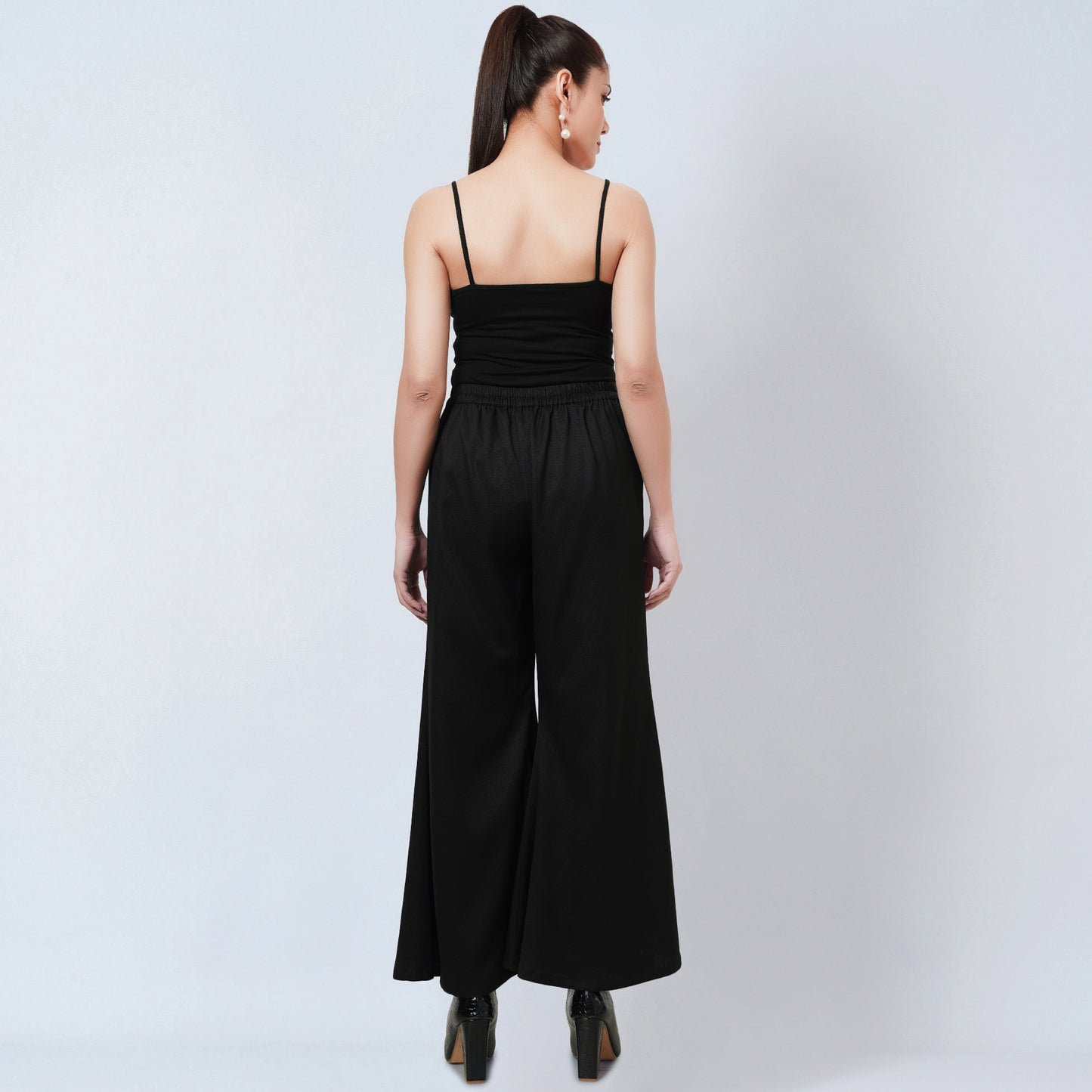 Black Bell Bottom Pants