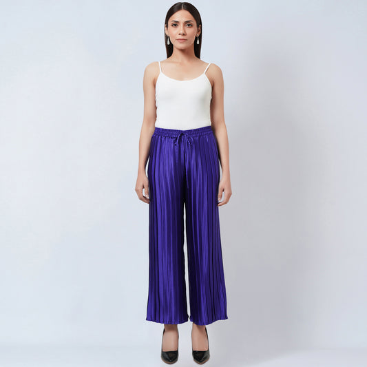 Purple Box Pleated Palazzo